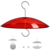 HOLAHOMA 8-inch mini plastic rain cover in red front view