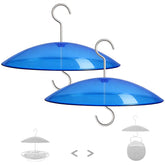 HOLAHOMA 8" Mini Plastic Rain Cover blue dome front view