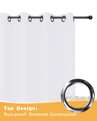 HolidayIdeas Outdoor Curtains displayed outdoors in sunlight