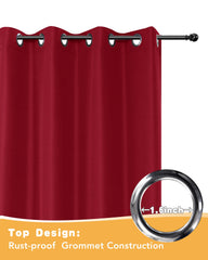 HolidayIdeas Red Outdoor Curtains hanging in a gazebo