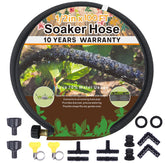 Holldoor 1/2’’ soaker hose 100 ft black model with connectors