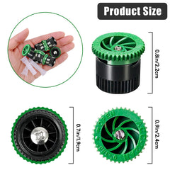 HolyMaji adjustable sprinkler nozzle showing spray angle adjustment