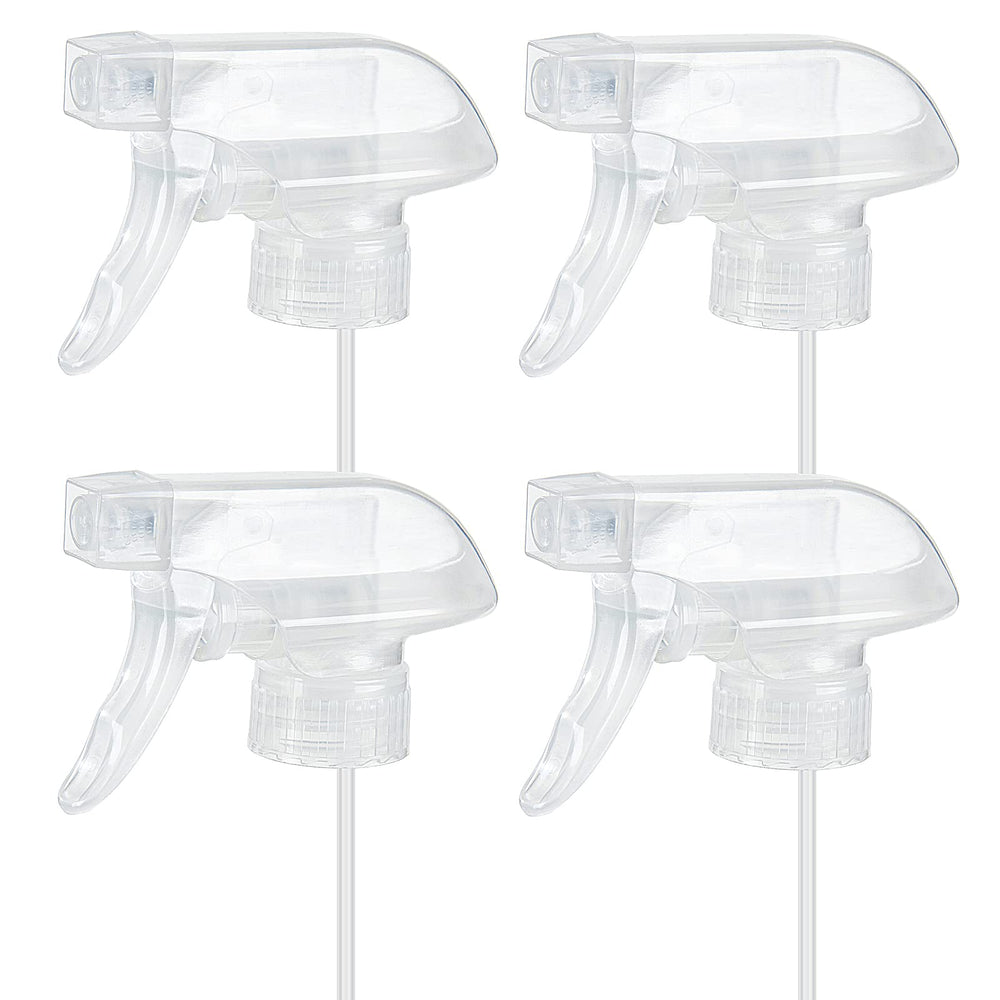 HOMBYS 4 Pack Clear Trigger Sprayers front view