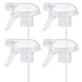 HOMBYS 4 Pack Clear Trigger Sprayers front view