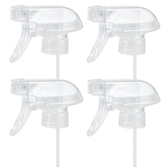 HOMBYS 4 Pack Clear Trigger Sprayers front view