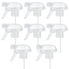 HOMBYS 8 Pack Clear Trigger Sprayers front view