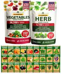 HOME GROWN 70 Variety Vegetable & Herb Survival Garden Kit front view