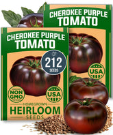 HOME GROWN Cherokee Purple Tomato Seeds pack front view