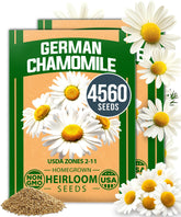 HOME GROWN German chamomile seeds package front view