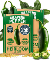 HOME GROWN Jalapeno Pepper Seeds packaging front view