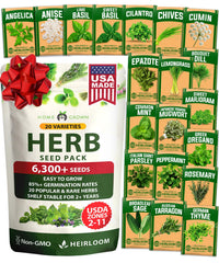 HOME GROWN Premium Herb Seeds Variety Pack front view