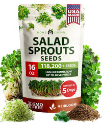 HOME GROWN Sprouting Seeds Mix 16 oz front view