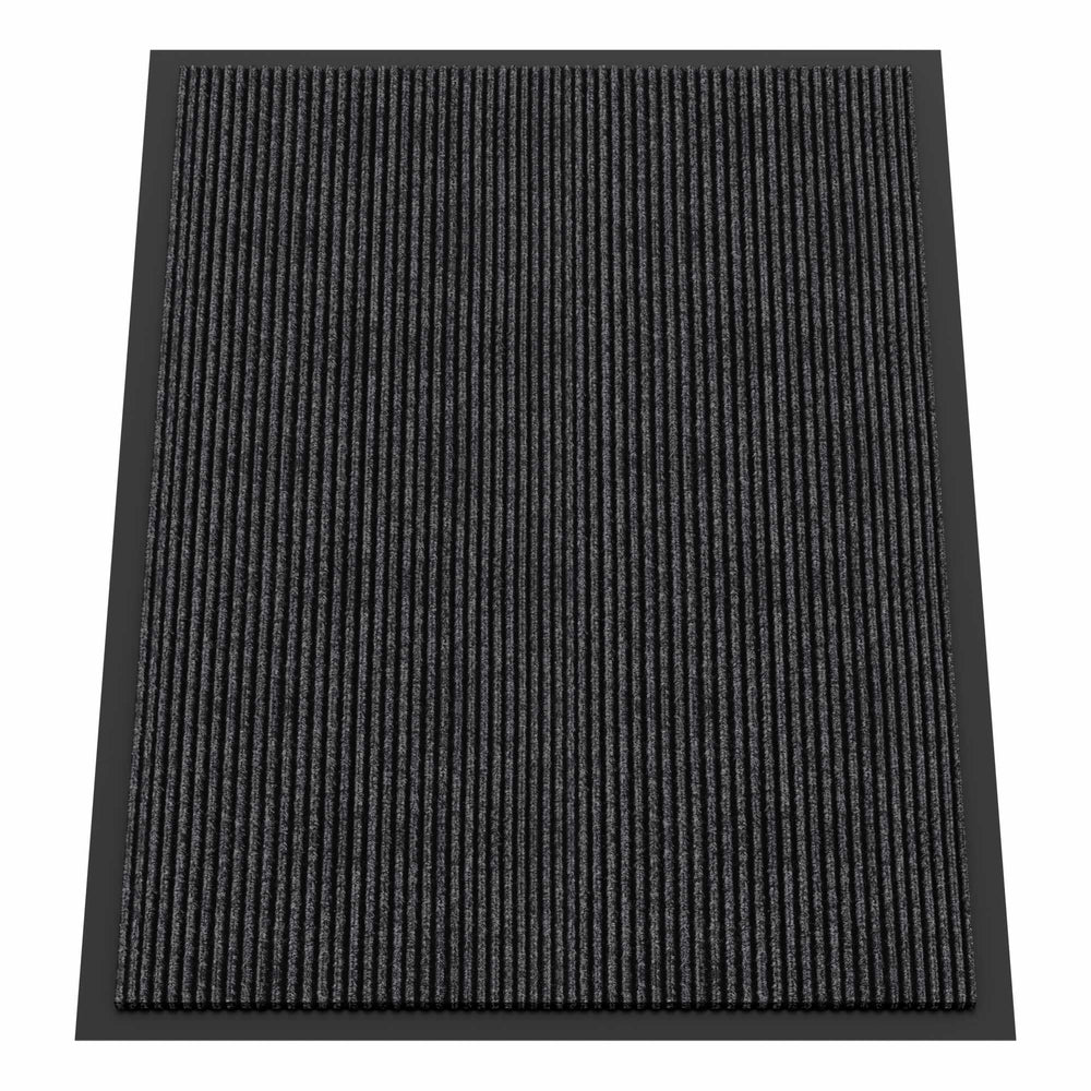 HOMEK Indoor Outdoor Door Mat 3' x 4' grey front view