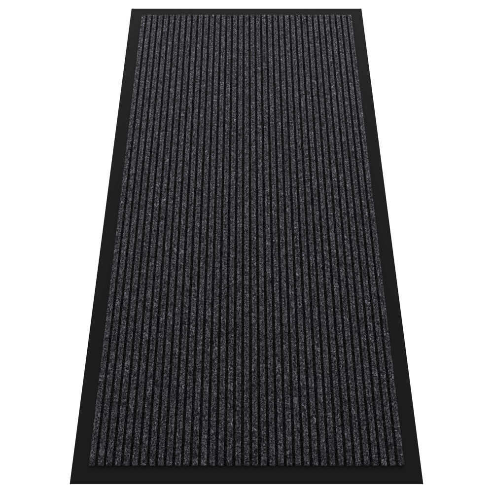 HOMEK Indoor Outdoor Door Mat 4' x 2' grey front view
