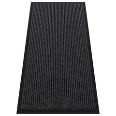 HOMEK Indoor Outdoor Door Mat 4' x 2' grey front view