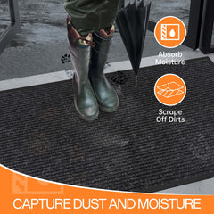 HOMEK non-slip natural rubber backing close-up