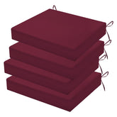 HOMELYSIAN outdoor chair cushion dark red front view