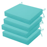 HOMELYSIAN Outdoor Chair Cushion Set of 4 in teal front view