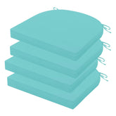 HOMELYSIAN outdoor chair cushion teal front view