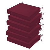 HOMELYSIAN outdoor chair cushions dark red front view