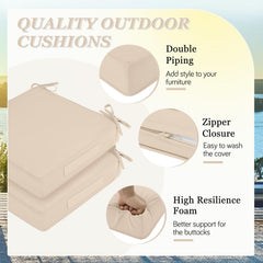 HOMELYSIAN Outdoor Chair Cushions on patio chairs