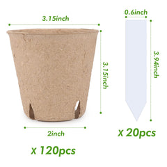 homenote compostable seed starter pots stacked
