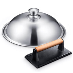 homenote Griddle Accessories Kit including dome and burger press