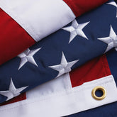 Homissor 100% Cotton USA Flag front view 6x10 ft