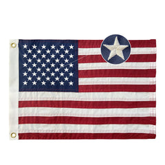 Homissor American Flag 12x18 front view with embroidered stars