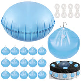 HOMSHIAM 5 ft Pool Pillow Set including 16 weight bags front view