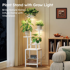 Homsorout plant stand showing adjustable grow lights