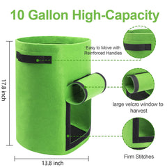 Homyhoo fabric planter for vegetables in garden