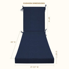 Honeycomb Chaise Cushion back view