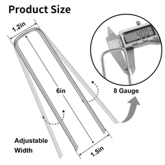 HongWay landscape staples showing U-shaped design