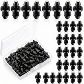 Honoson 100 pieces drip irrigation goof plugs 1/4 inch black