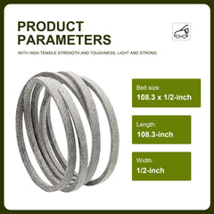 Honoyam 46-inch lawn mower belt packaging