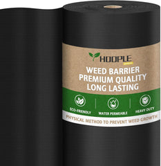 HOOPLE 3 ft x 180 ft landscape fabric roll in black