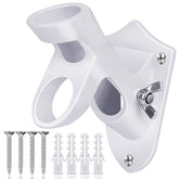 HOOPLE Flag Pole Holder front view in white