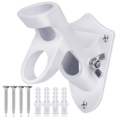 HOOPLE Flag Pole Holder front view in white