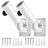 HOOPLE Flag Pole Holder front view with mounting bracket