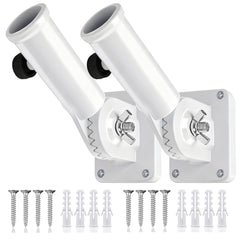 HOOPLE Flag Pole Holder front view with mounting bracket