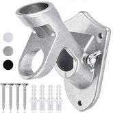 HOOPLE Flag Pole Holder silver model front view