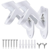 HOOPLE Flag Pole Holder white aluminum bracket front view