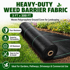 HOOPLE landscape fabric installed in a flower bed