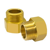 Hooshing Garden Hose Adapter 3/4" GHT Male x 3/4" NPT Female front view