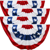 HOOSUN 4 Pack Patriotic Bunting Flags, 2x4 Ft outdoor decoration