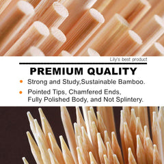 HOPELF bamboo skewers in a grilling setup