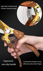 Horsvill Garden Shears ergonomic handle design side view