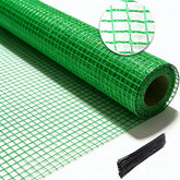 HORTIFAN Garden Fence 4ft x 100ft green mesh front view