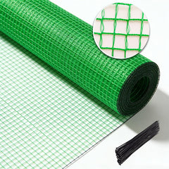 HORTIFAN Garden Fencing 4ft x 100ft green plastic fencing roll